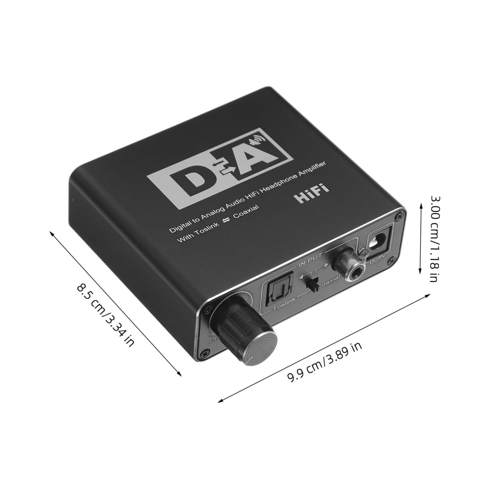 OSALADI Convertitore Audio Digitale Analogico Ottico Adattatore Compatto Per Dispositivi Digitali e Impianti Audio Analogici Qualità Del Suono Inalterata e Facile Da Trasportare