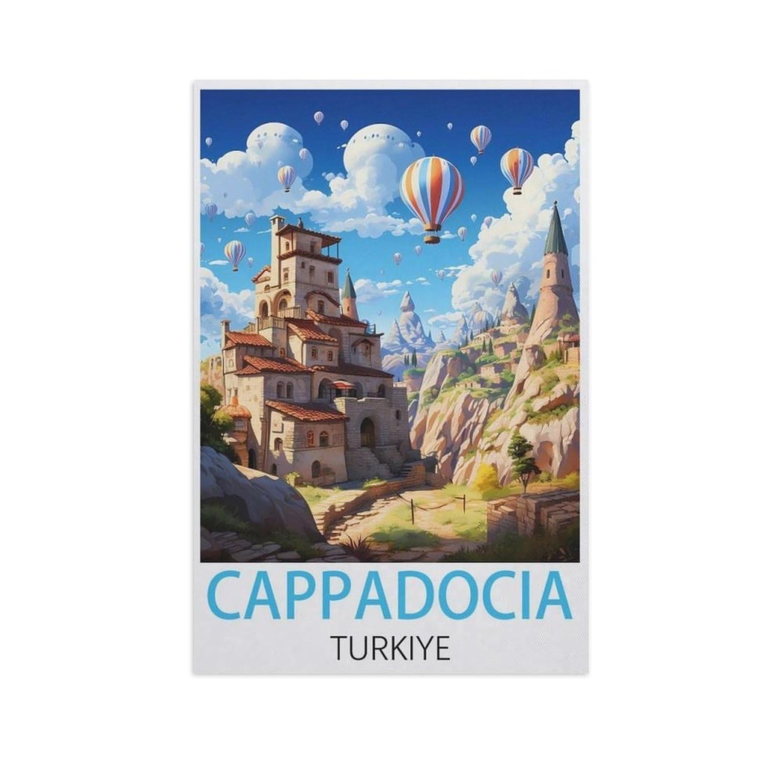 Jigsaw Puzzle 1000 Pieces for Adults，Cappadocia Turkey，Large Puzzle Game Artwork for Adults Teens, Family Decorations, Unique Puzzle Gift（50x70cm）-AK45