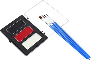 ABOOFAN 2 Conjuntos De Top Coat Forro Caneta De Halloween Kit De Pintura Cosméticos Pintura Facial Palhaço Maquiagem Corpo Tricolor Rosto Arte Corporal O Rosto Palhaço Ferramenta
