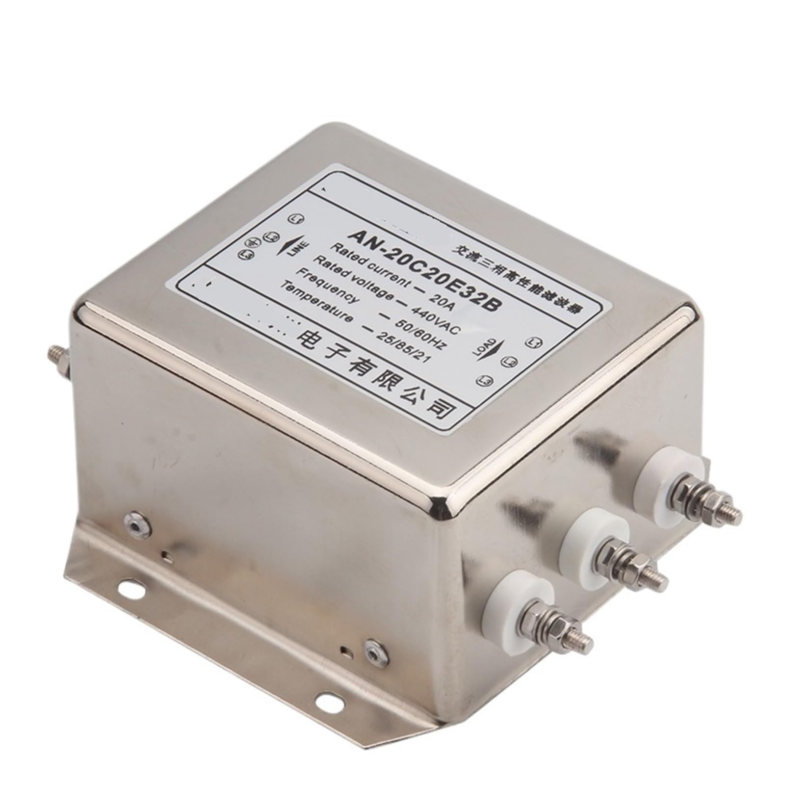 Coszwqdp One Color 20A Three-Phase High Performance Power Filter An-20C20e32b 380V/440V Double Section