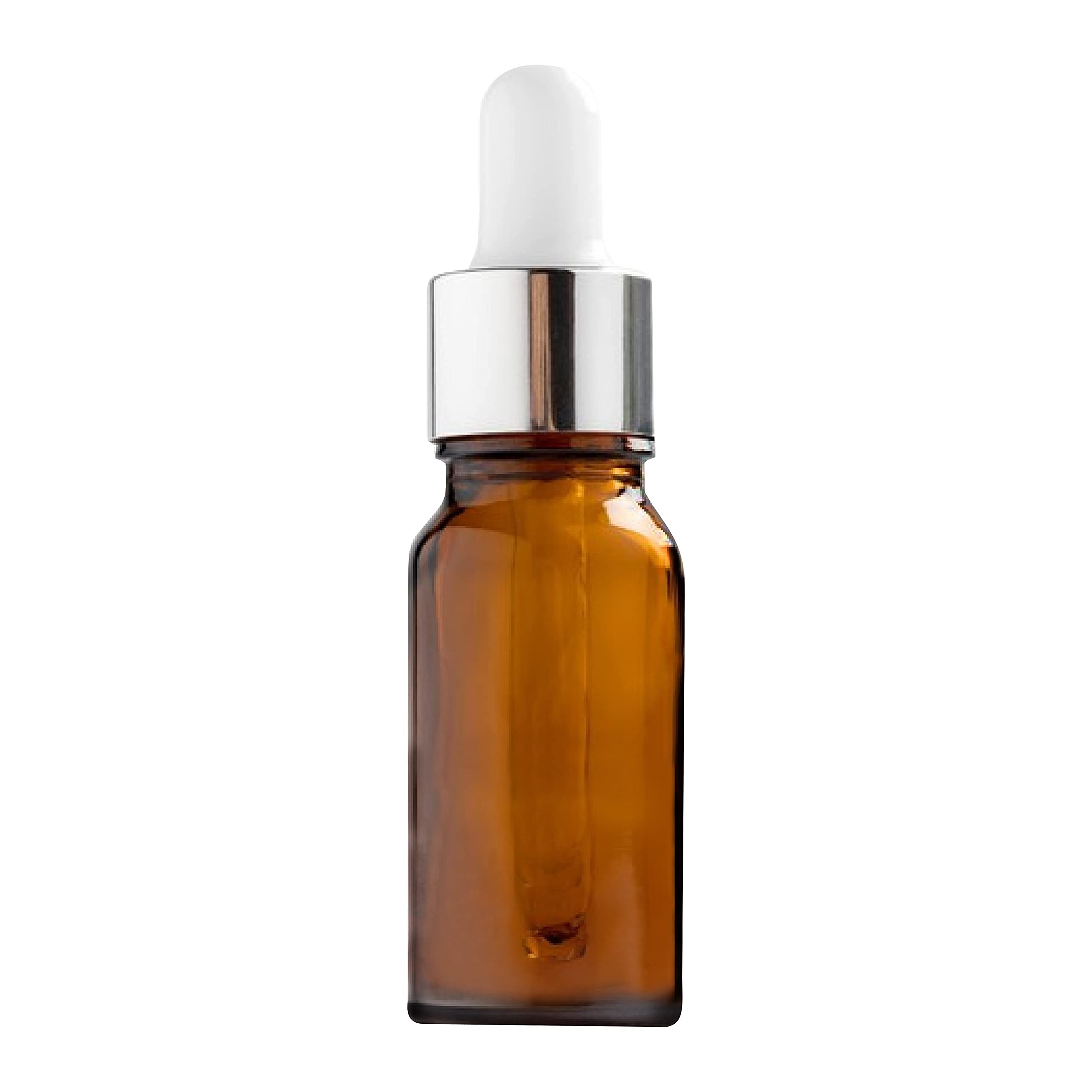 Zenvista Amber Glass Dropper Bottle with Silver Plating Cap for Essential Oils, Fragrances, Perfumes,Serum Bottles,Essential OIl bottles DIY Skin Care (10 ml) - Pack of 3-image-13