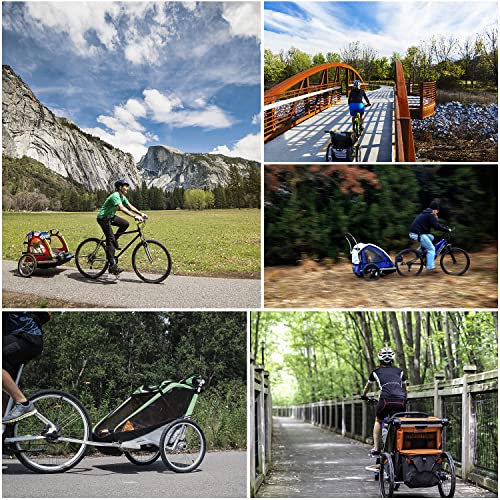 EXLECO Fahrradanhänger Kupplung mit Sicherungsstift Fahrrad Anhängerkupplung für Kinderanhänger Universal Anhängerkupplung Fahrrad Kupplung mit Sicherungsstift Fahrrad Adapter Fahrradkupplung