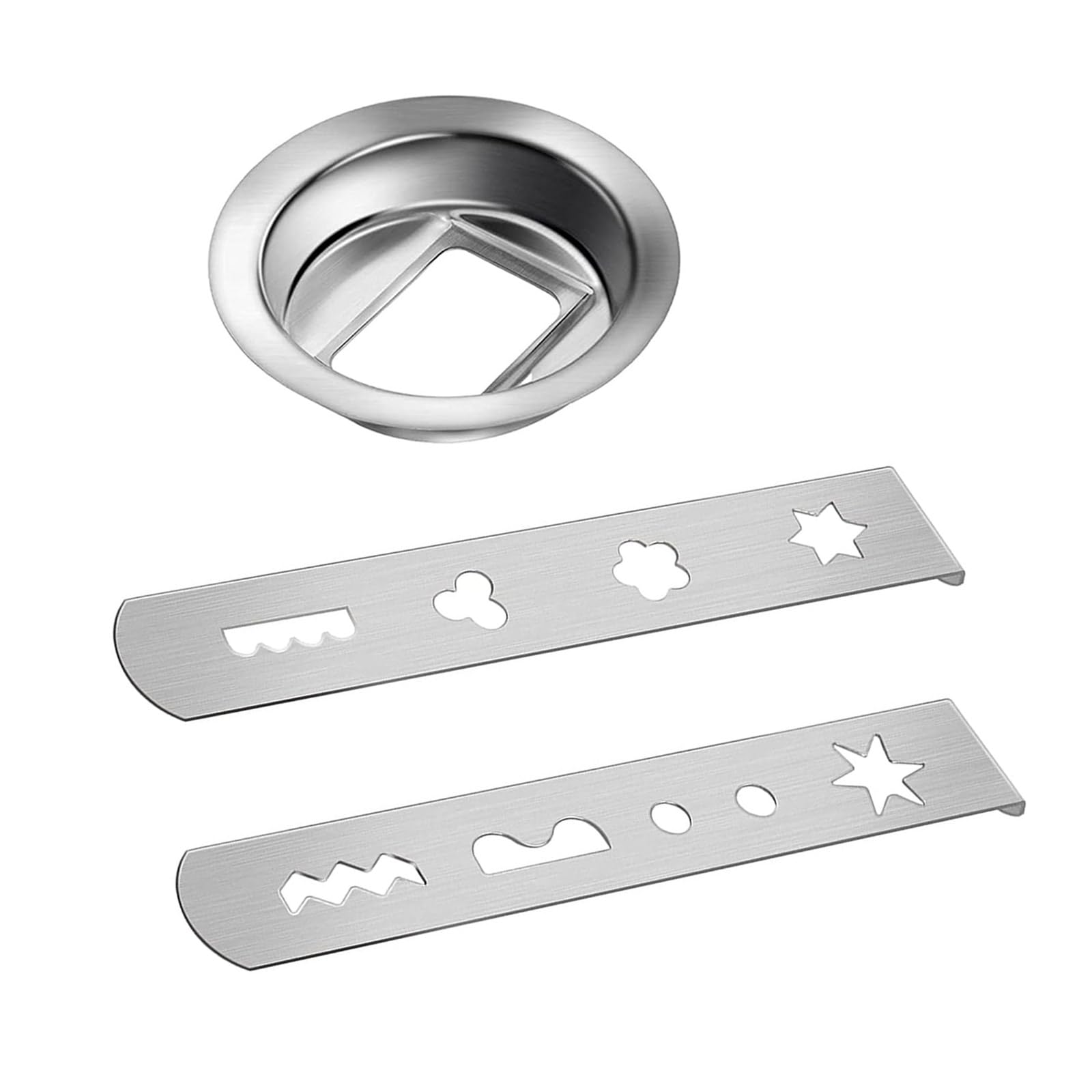 BELOWSYALER Stainless Steel Meat Grinder Attachments Mixer Pastry Attachments Metal Texture for Multiple Baking and Cooking Needs