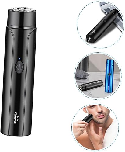 Miniatura 9 de Beaupretty 5 juegos de afeitadora eléctrica para hombre, recortadora facial para hombres, accesorios de enfermería, uso diario, afeitadora pequeña,