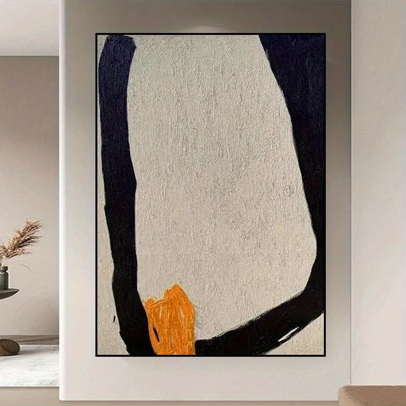 Pintura mural minimalista para renovar paredes vacías con arte Wabi-Sabi de 40x60 cm
