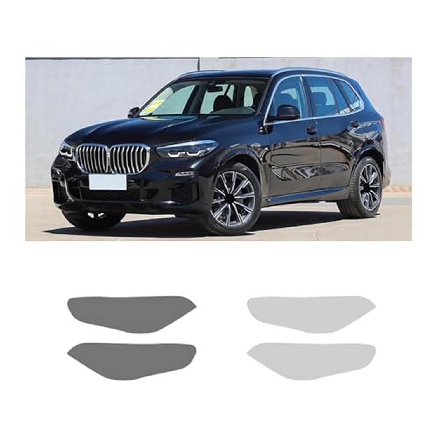 Película para faros BMW X5 G05 evita arañazos con vinilo adhesivo TPU negro