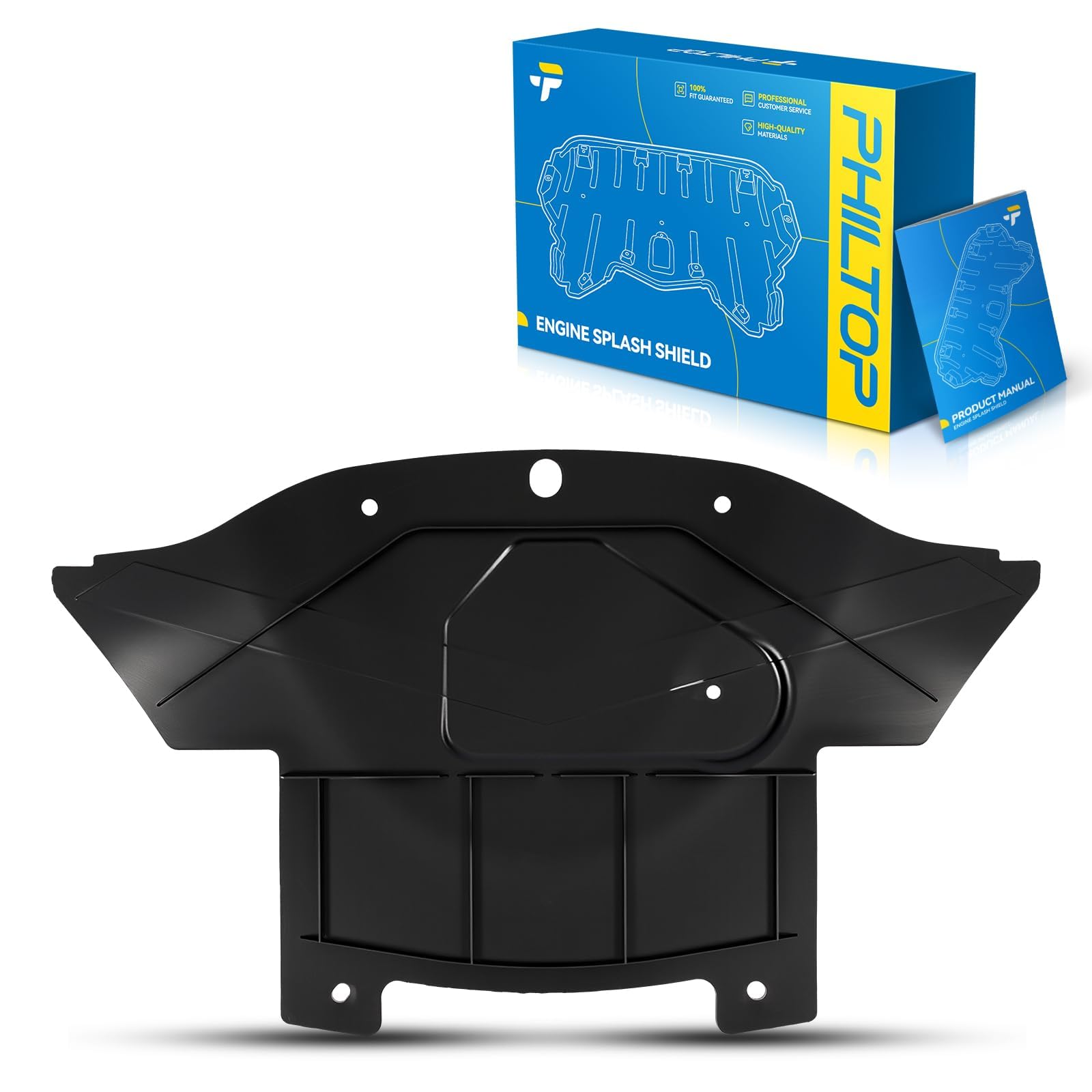 PHILTOP Engine Splash Shield for 2018-2022 Dodge Challenger 3.6/5.7/6.2L