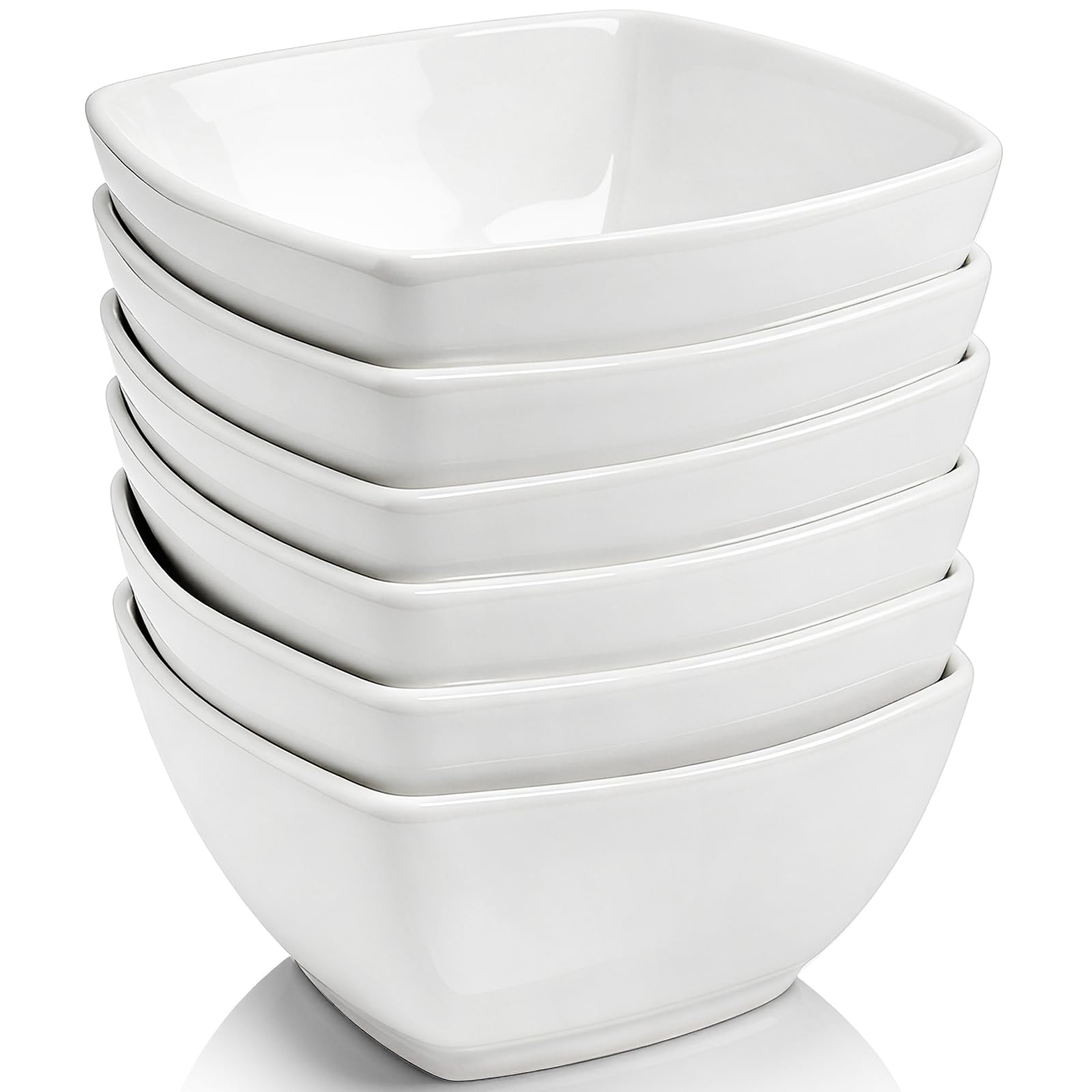 Bols à céréales carrés en porcelaine 590 ml Foraineam pour salade et dessert