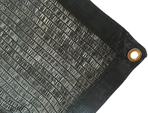 DIR 50% UV Shade Cloth Black Premium Mesh Shadecloth Sunblock Shade Top Quality Panel 20ft x 24ft
