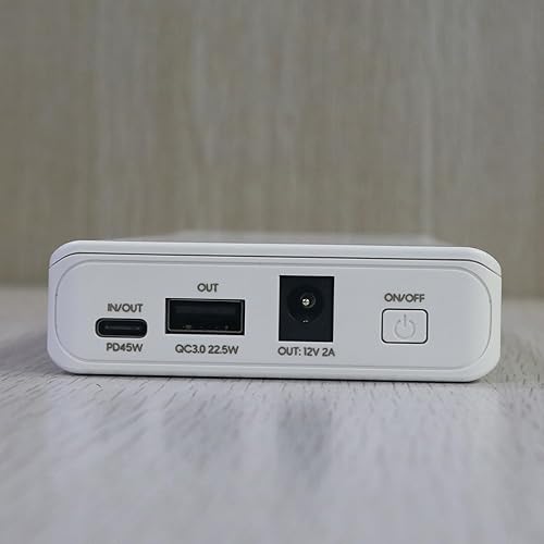 Miniatura 12 de NASTIMA Batería de iones de litio de 12 V 5200 mAh con salida de 12 V CC y 12 V 9 V 5 V USB-A 45 W Tipo-C triple salida para tiras LED, cámaras