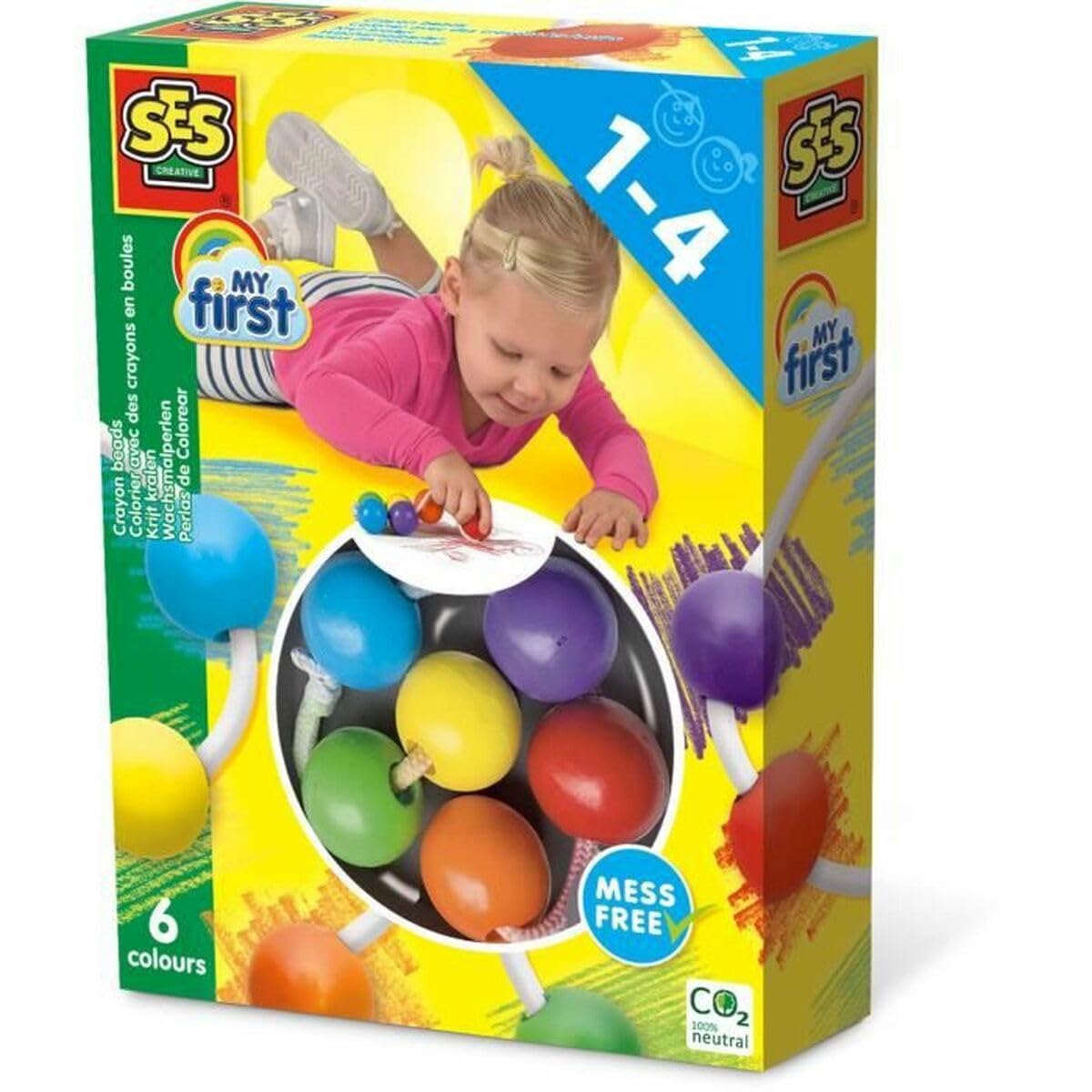SES Creative My First Crayon Beads - Multicolour