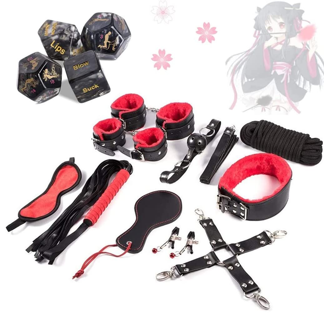 Set di dadi e cinghie da gioco divertenti da letto con supporto per fogli flessibile antiscivolo per una facile installazione