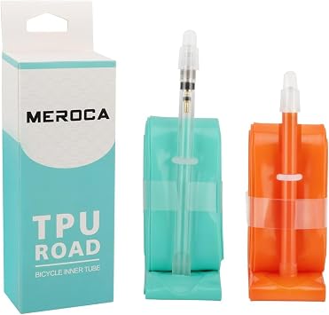 TPU Inner Tube 700x 23-32c Ultra-Light Bike Tubes with 45mm/65mm/80mm Presta Valves for Road Bike/Gravel Bike