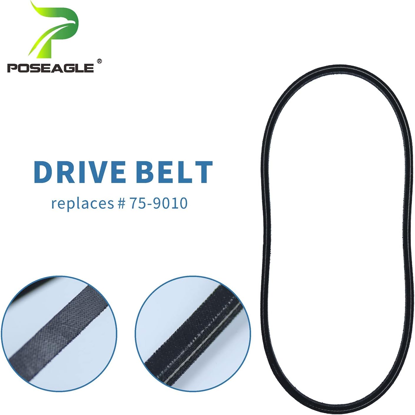 Replacement Drive Belt For Toro CCR-Powerlite 75-9010 Snow Blower - 16" Single Stage