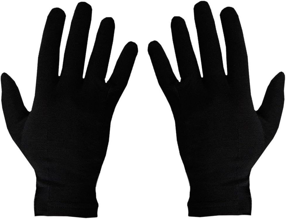 EASY4BUY Men's and Women's Cotton Hand Gloves (Black)