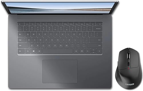 Miniatura 7 de Arteck Ratón inalámbrico 2.4G con receptor Nano USB ergonómico mano derecha clic silencioso con retroceso y hacia adelante para