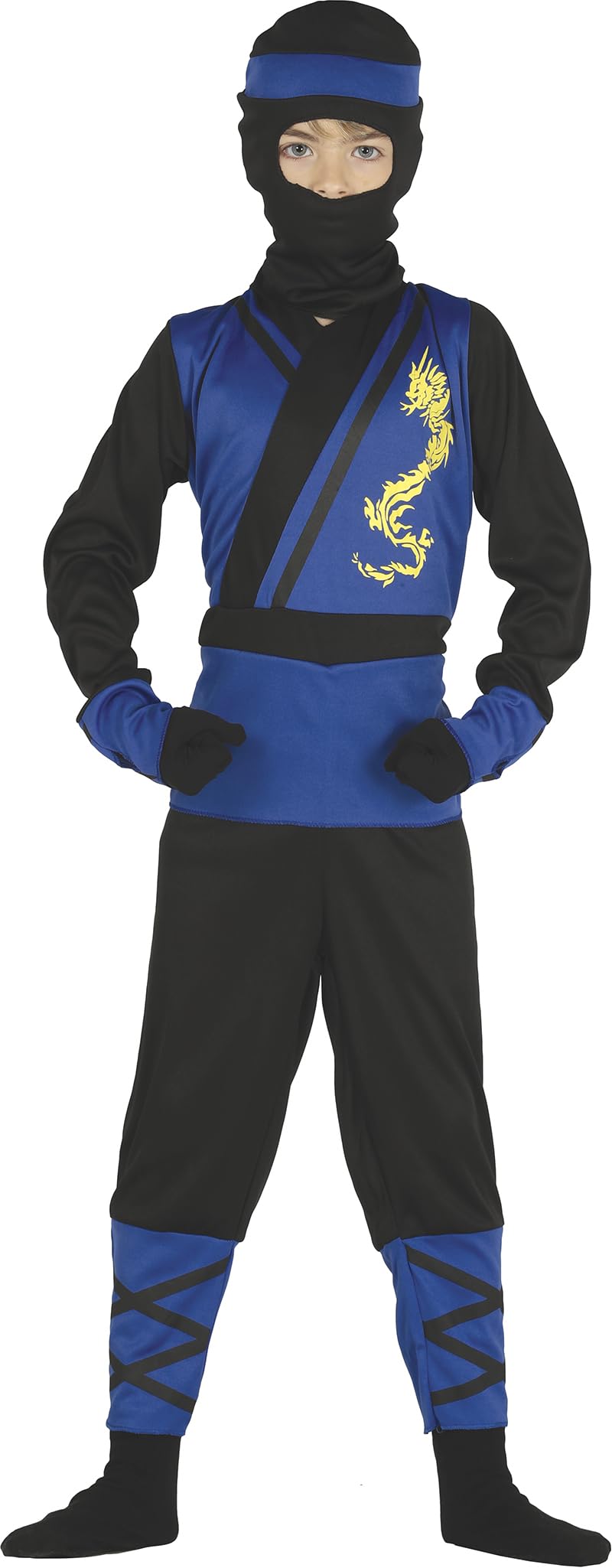 FIESTAS GUIRCA 87474.0 Blue Ninja Costume, Unique, 5-6 años