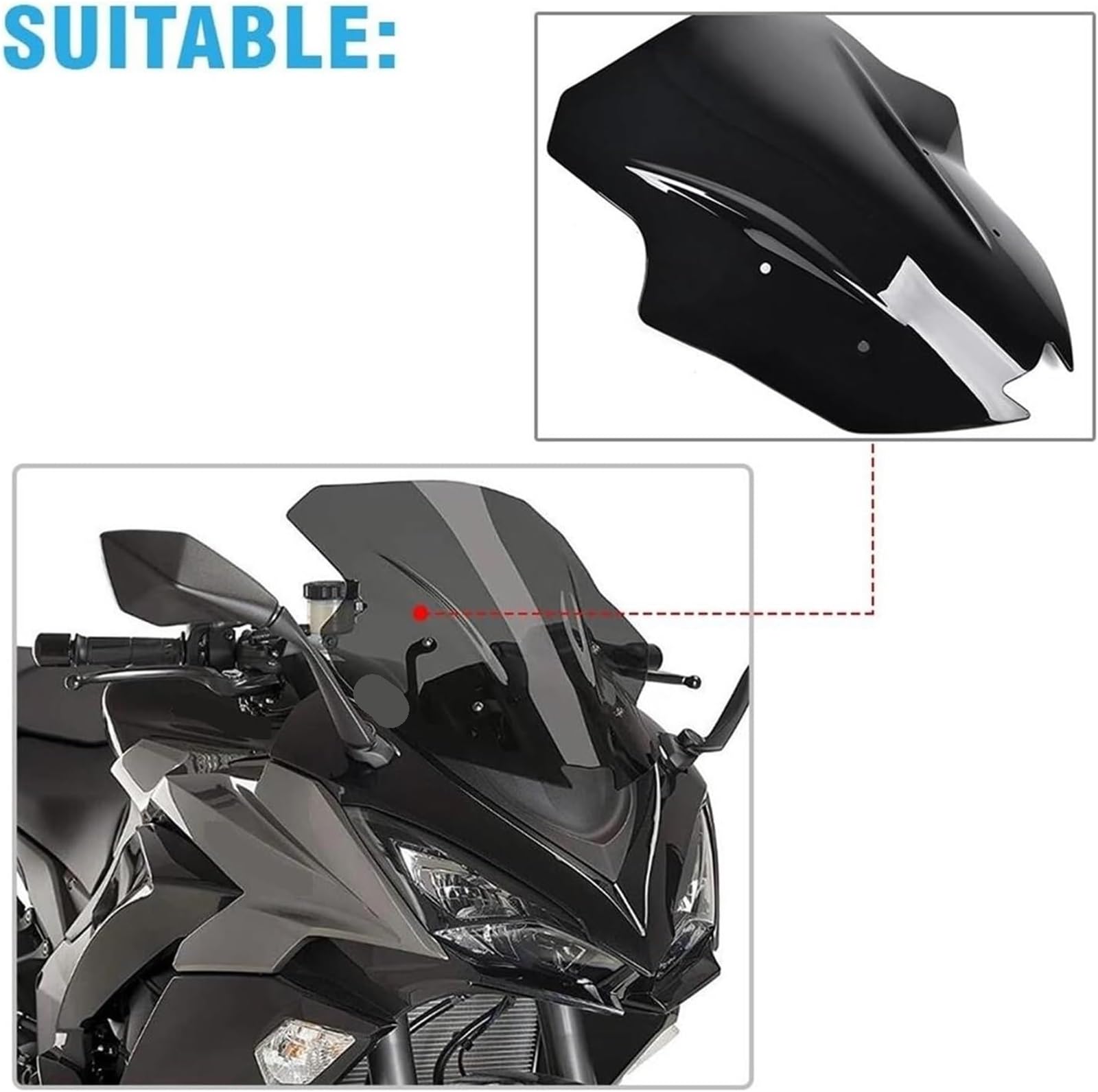 Deflettore antivento moto Deflettore per moto per ninja 1000 per Z1000 per Z