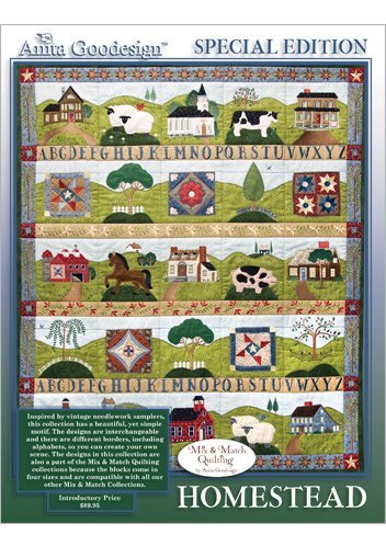 Anita Goodesign Embroidery ~ Homestead ~ Mix & Match Quilting ~Special Edition