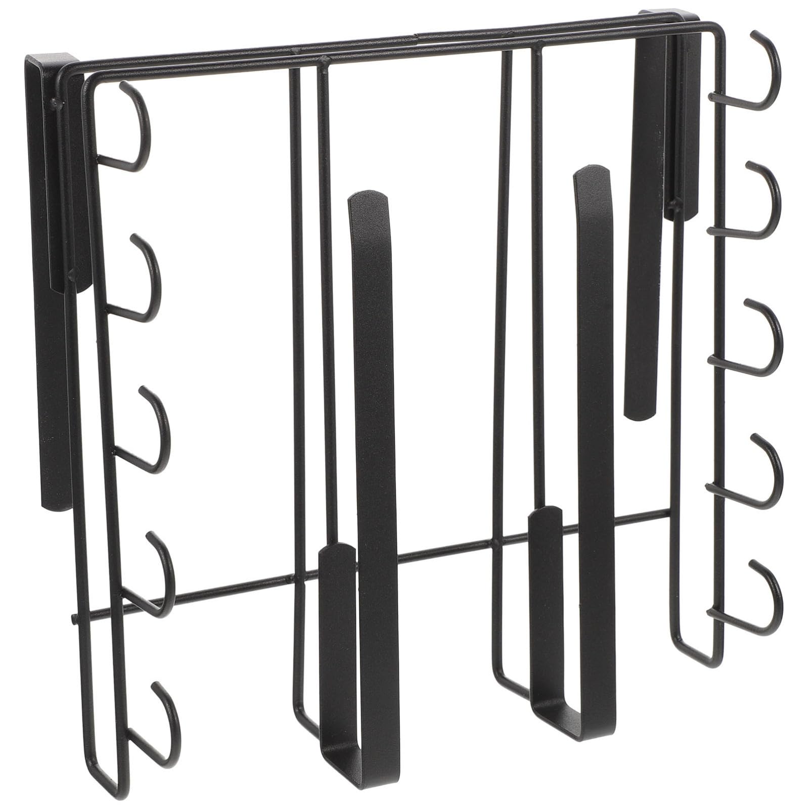 Organizer da Cucina Design Semplice e Bordi Arrotondati in al Carbonio Nero Supporto per Coperchi e Taglieri Antiscivolo e Facile da Pulire, per Cucina