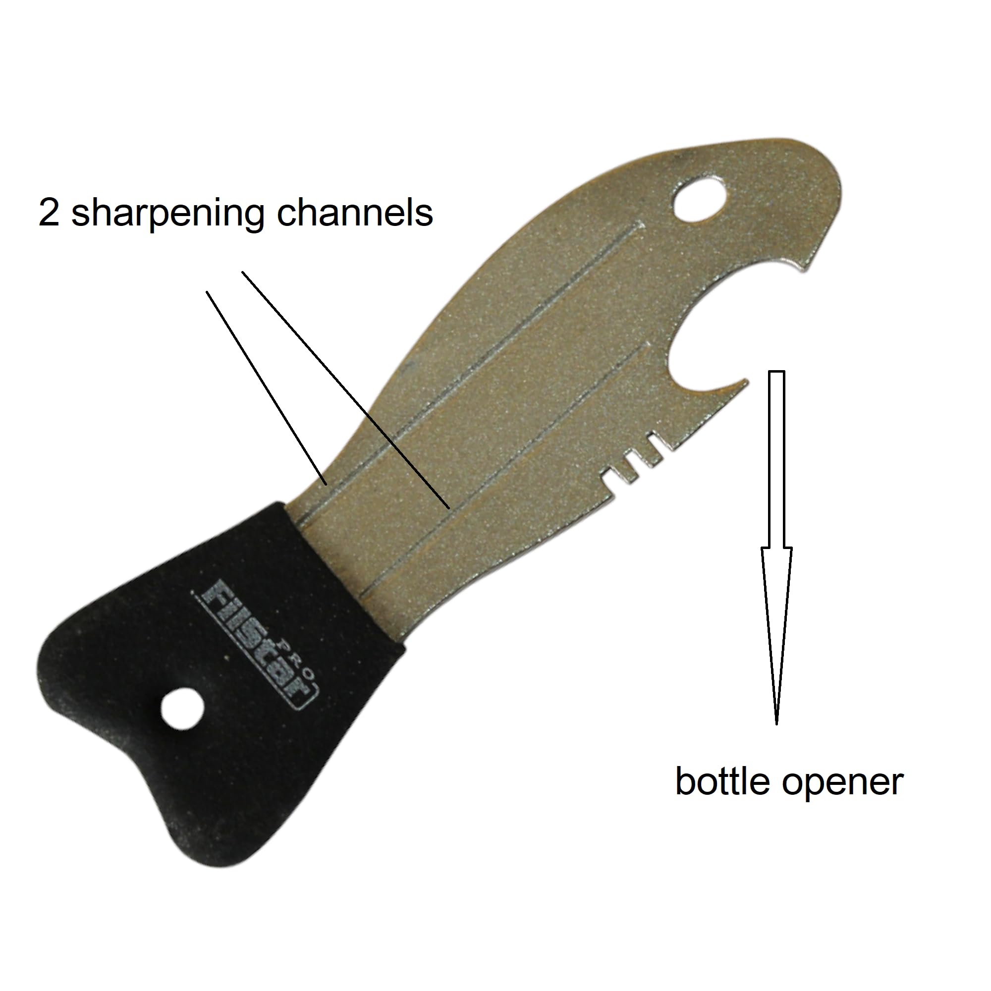 PRO FILSTAR Fishing Hook Sharpener with Opener, Hook Sharpener, Fishing Hook Grinder, Carp Hook Tool - Image 3