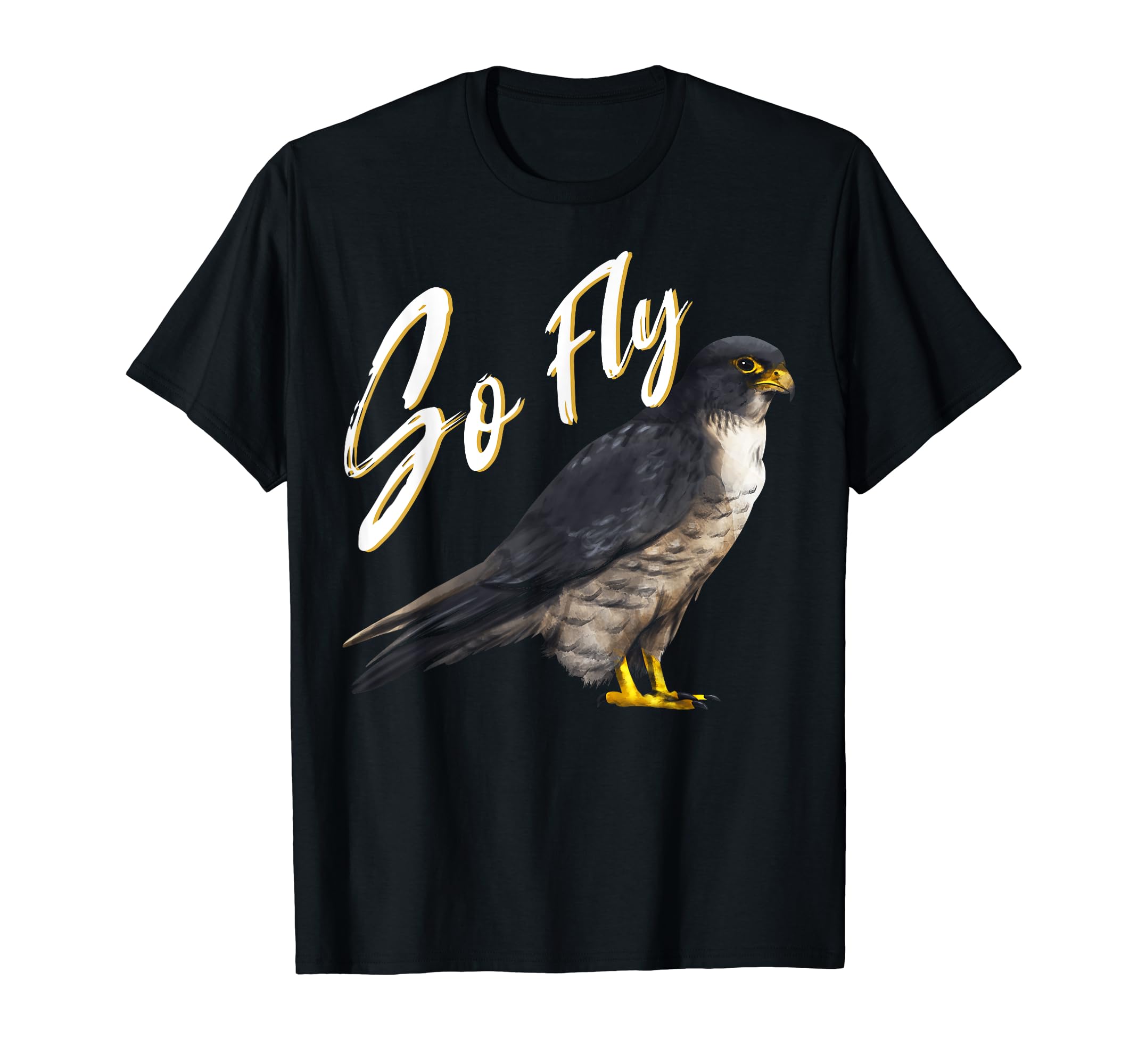 Retro Birdwatching Peregrine Falcon Bird for Ornithologists T-Shirt