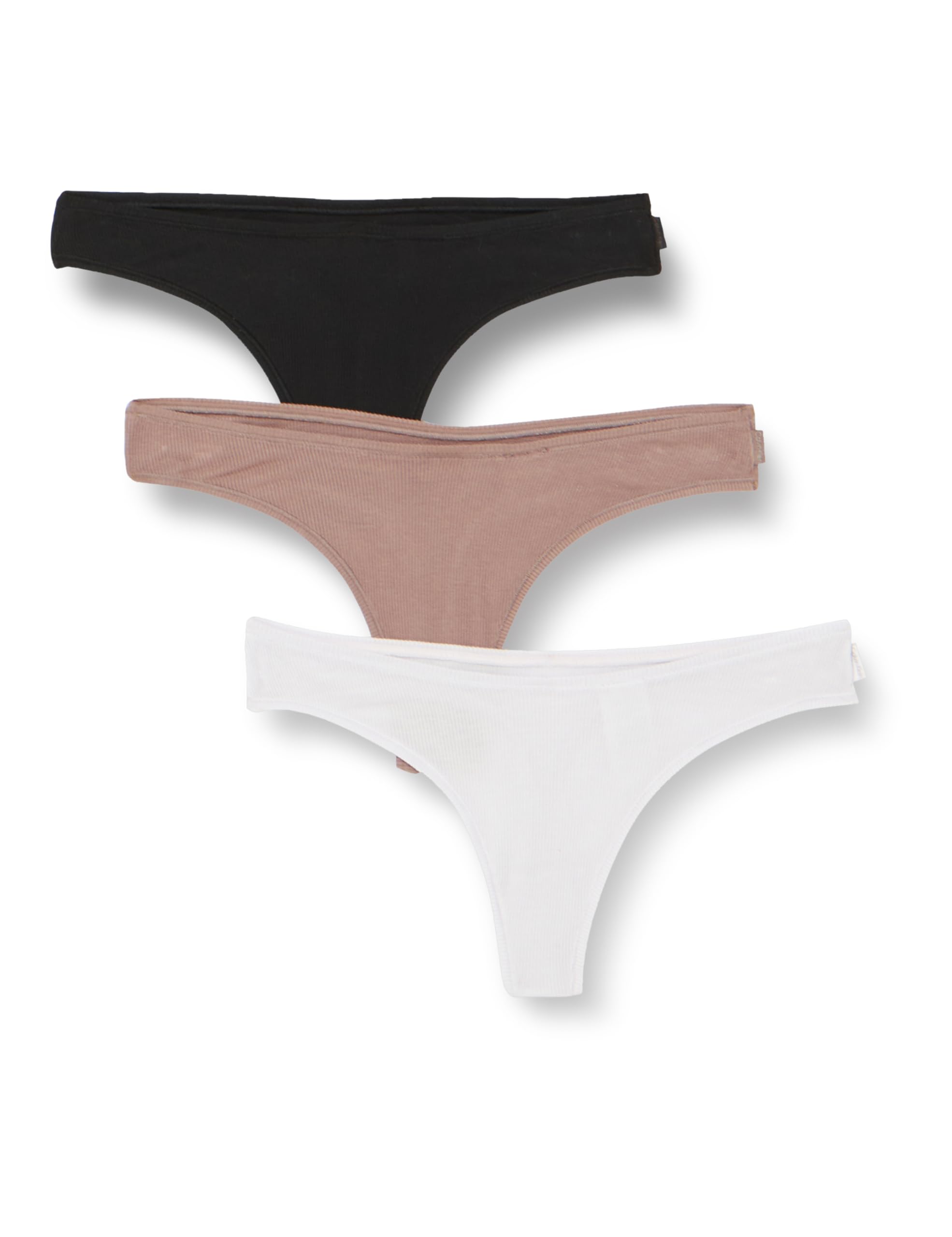 Calvin Klein Perizomi Donna Confezione da 3 Ideal Modal Rib a Costine - Taglia S