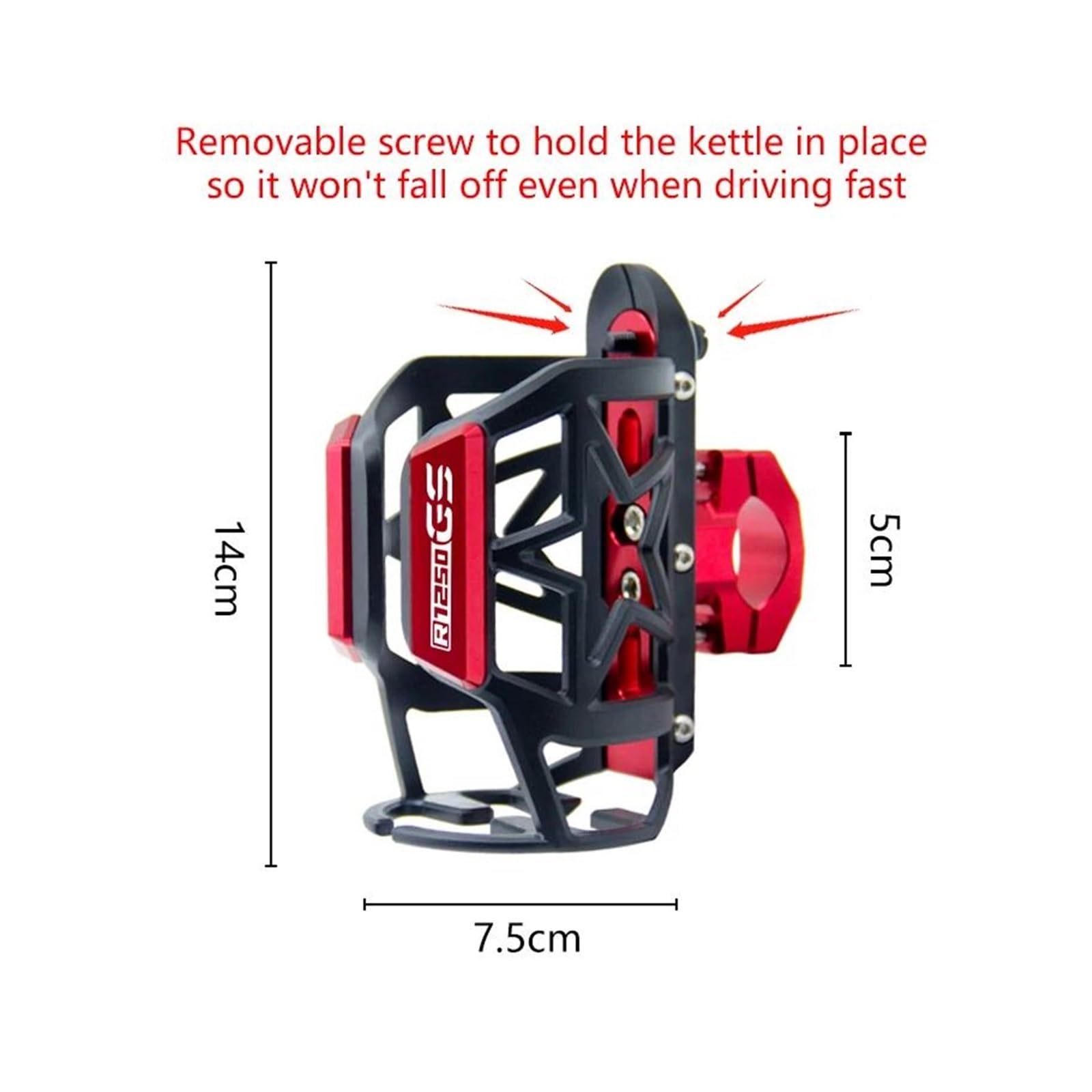 Porta Borracce per Moto per BM&W R1250GS Adventure R1250GSA R 1250 GS 2018 Accessori Moto CNC Bevanda Bottiglia di Acqua Tazza di Bevanda Bollitore Supporto(4)
