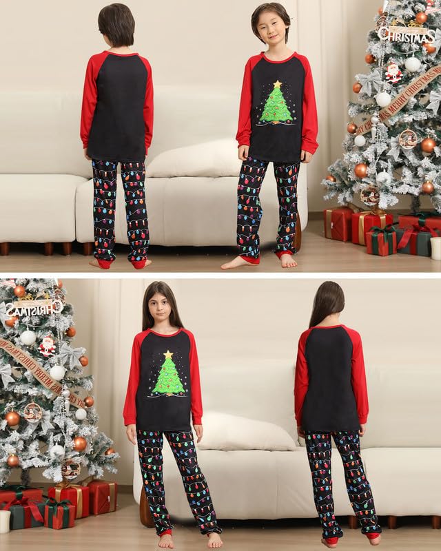 Pigiami Natalizi per Tutta la Famiglia, Pigiama Natale Famiglia Invernale Pigiama Natalizio, Manica Lungo Donna Uomo Pigiami di Natale Famiglia, Pigiami Natale Coppia Pigiama Natale Bambino Bambina