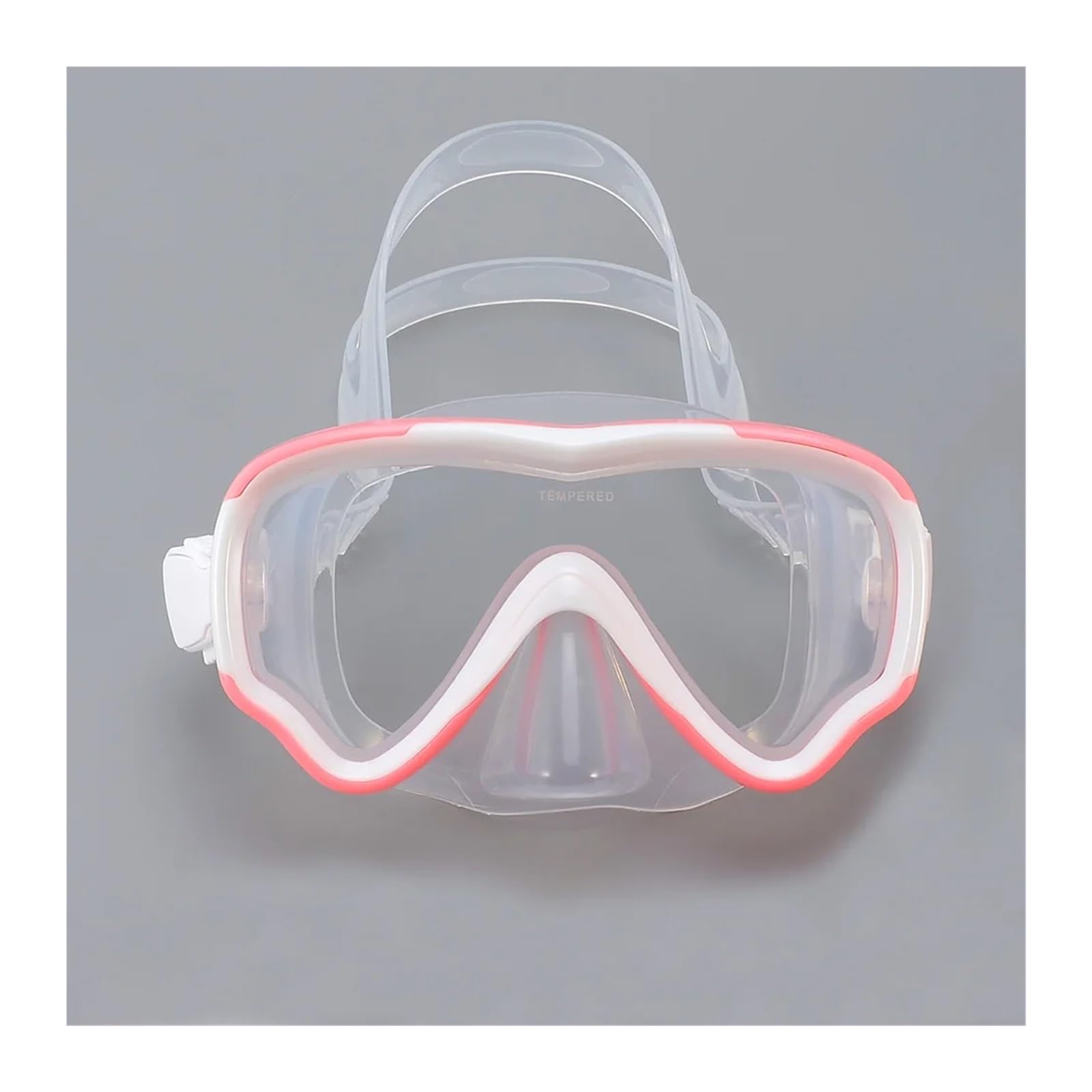 okulary do nurkowania Maska do nurkowania dla dzieci Maska do nurkowania dla dzieci Okulary do pływania przeciwmgielne z osłoną na nos(Pink-White)