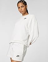 Vista 6 de Nike Sudadera de forro polar con capucha y cuello redondo suelto para mujer Sportswear Club