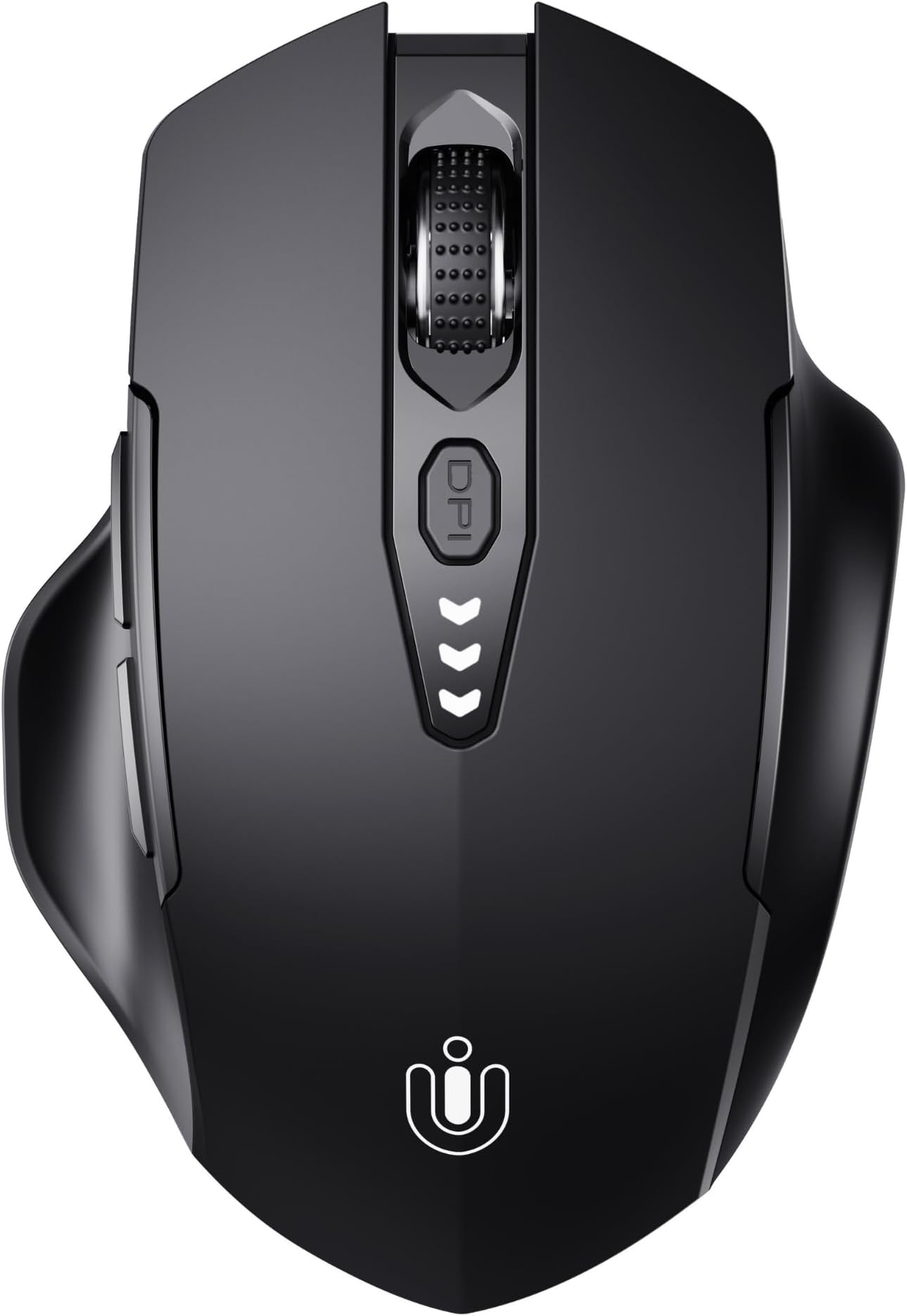 Wireless Bluetooth Mouse,[Upgraded] Multi-Device mouse,Tri-mode (BT 5.0/4.0+2.4G Hz) Rechargeable Ergonomic mice, 4 DPI,Coldless Office mouse for Laptop PC (Black)