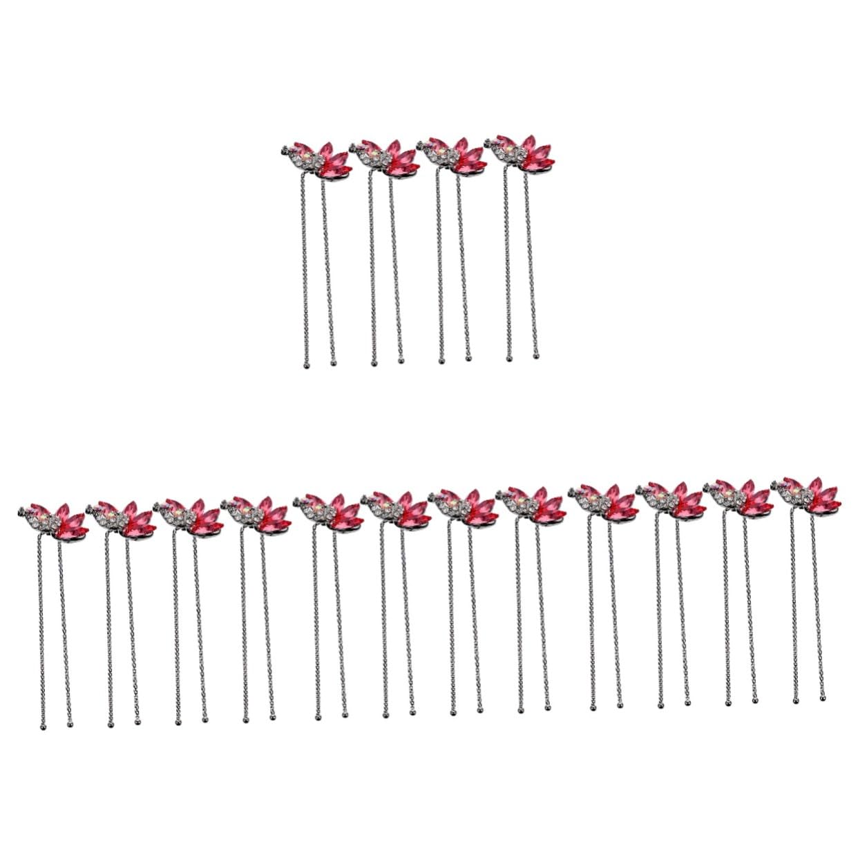 VICASKY 16 Pezzi Accessori Matrimonio Fermacapelli Sposa U Shape con Eleganti per Donne Forcine Metalliche Resistenti e Raffinate per Acconciature Formali