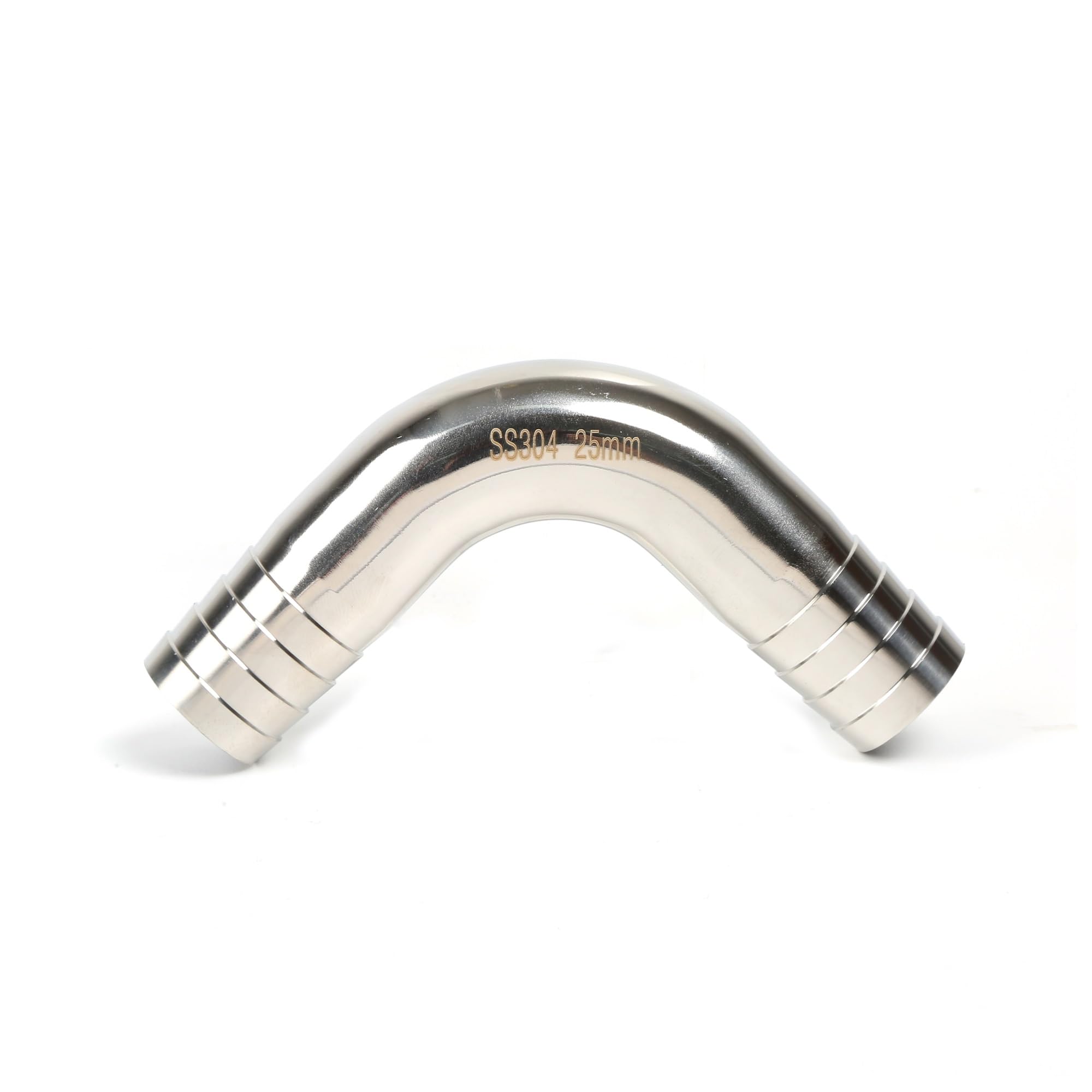 SS304/SS316L Schlauchanschlussbögen 90-Grad-Bogen mit Schlauchadapter 12,7 MM-102 MM(OD45MM 217.2g)