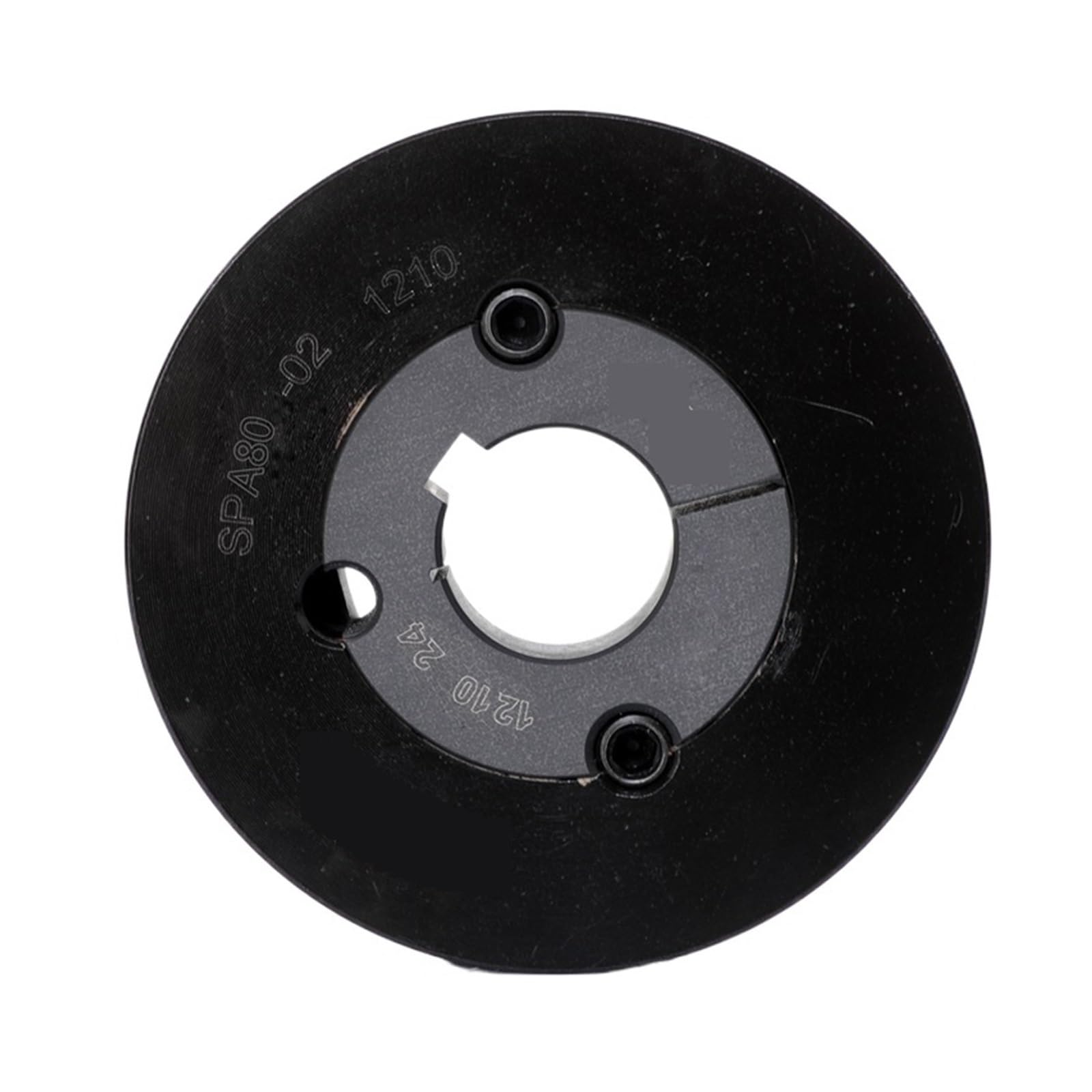 QXCIVR v-Type Timing Pulley V-Belt Pulley Double Groove,85.5mm Outside Diameter, 80mm Pitch Diameter, 1210 Bushing, SPA80-02-1210(24mm)