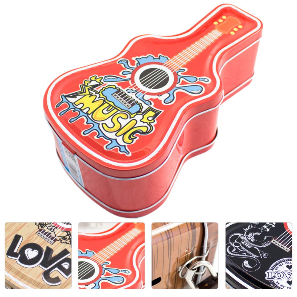 Amazon.co.jp: Didiseaon 貯金箱 ブリキ お金 コインバンク ギター型