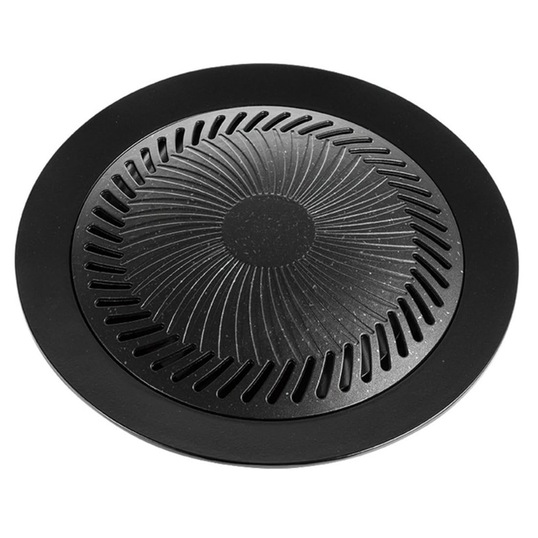 Hndhbfgrt Aluminum Alloy Korean Bbq Tray Round Nonstick Portable Grill for Meat Vegetables Outdoor Camping Kitchen Cooking Accessories