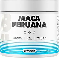 Maca Peruana em Pó Pote 5000mg Por Porção 100% Pura Premium Pure Importada Para Homens e Mulheres Rende 60 Porções | Energia Resistência Original - Body Nutry