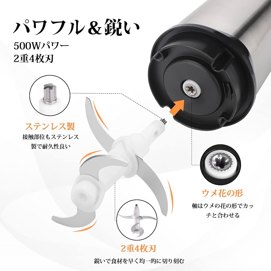 業務級500W超パワフル＆3.5L大容量❣毎日調理に大活躍フード