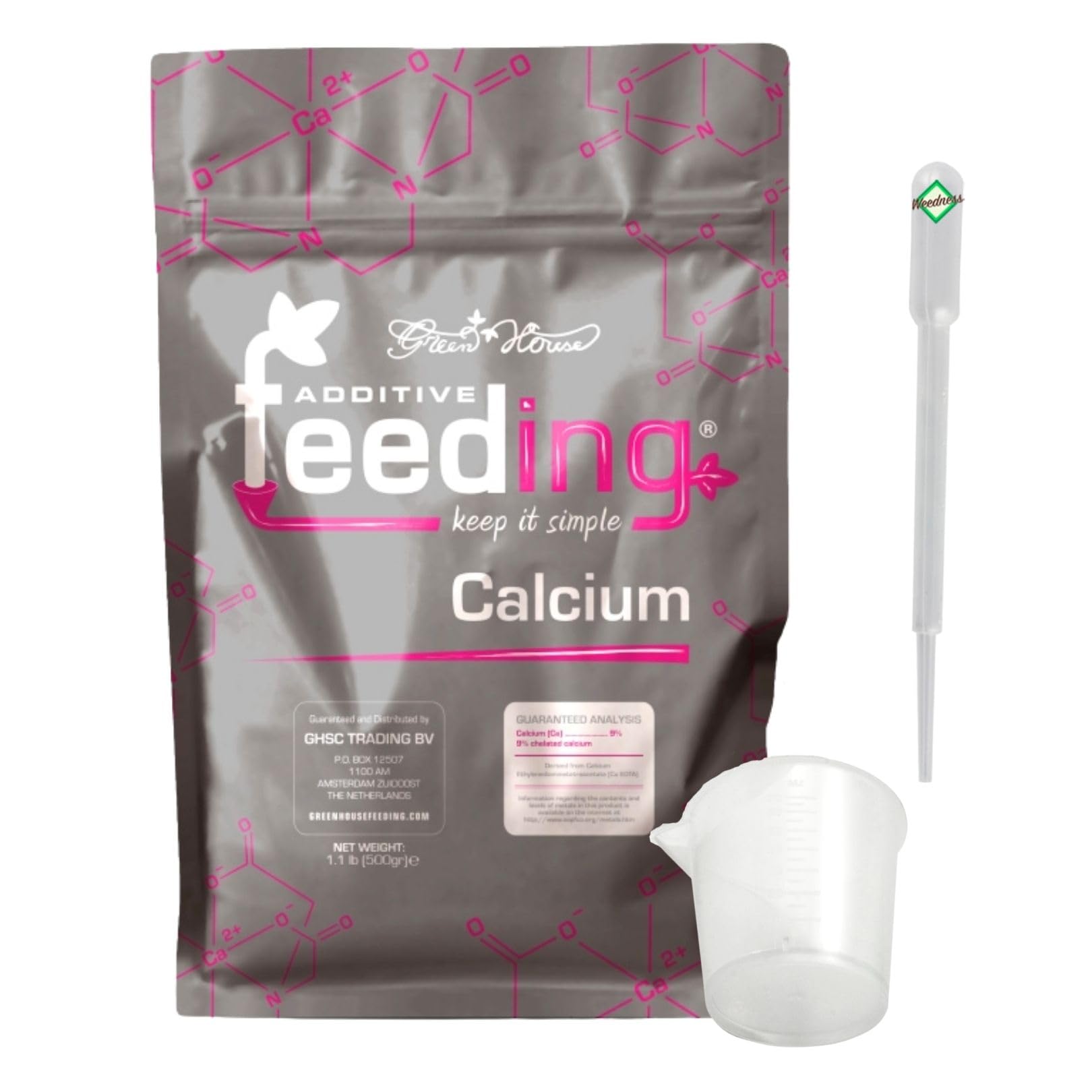 Weedness Green House Feeding Calcium 2,5 Kg - NPK Dünger Grow Anbau Indoor Erde Flüssigdünger Organischer