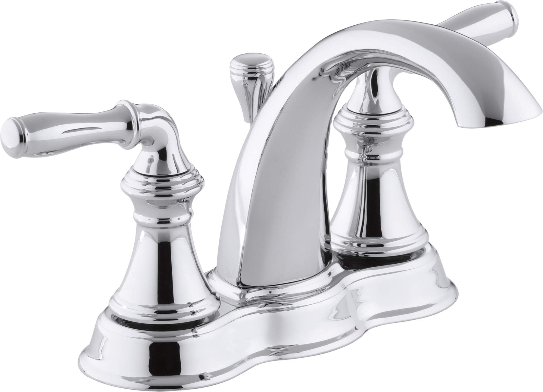 KohlerK-393-N4-CP Devonshire Centerset Lavatory Faucet, Polished Chrome