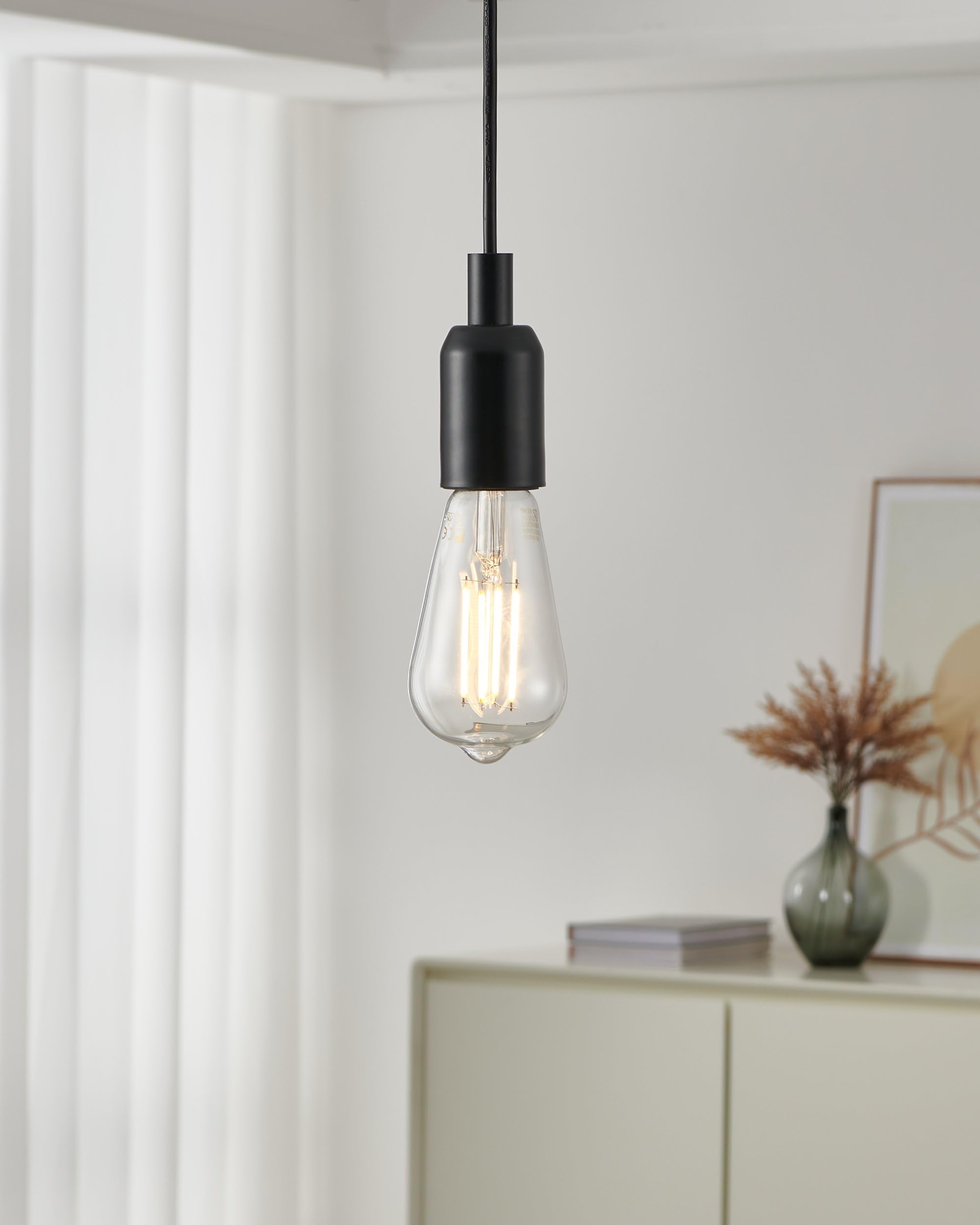 Eglo E27 LED Filament Light Bulb Piston Shape, Edison lamp for Retro Lighting 7 watt (Equivalent to 60 watt), 806 Lumen - Image 2