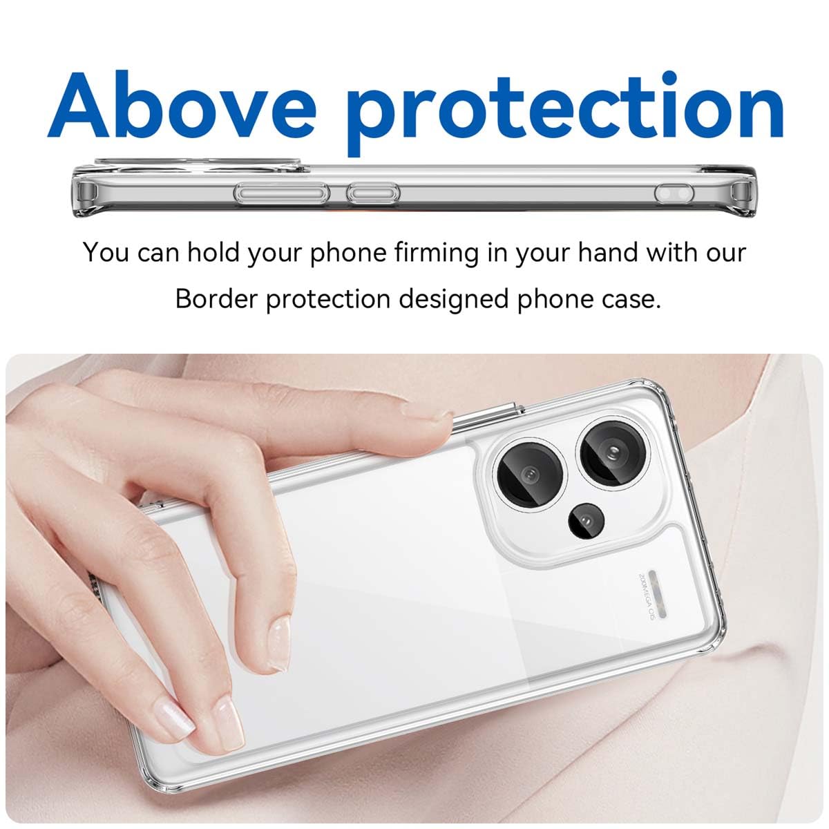 GOKEN Cover per Xiaomi Redmi Note 14 Pro 5G - Trasparente