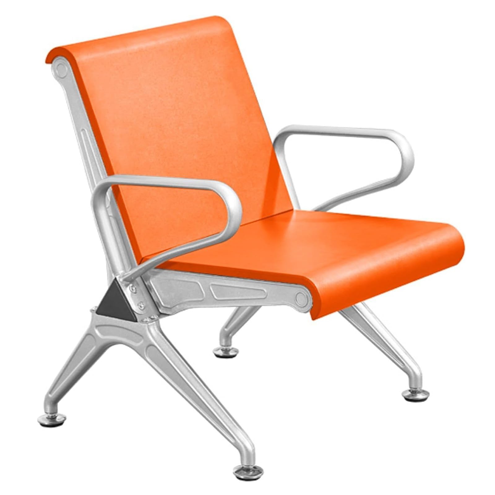 AYCDL Comfortable Polyurethane Guest Chair with Armrests-Steel Reception Bench for Office Airport Bank Waiting Room-Stylish Seating Solution