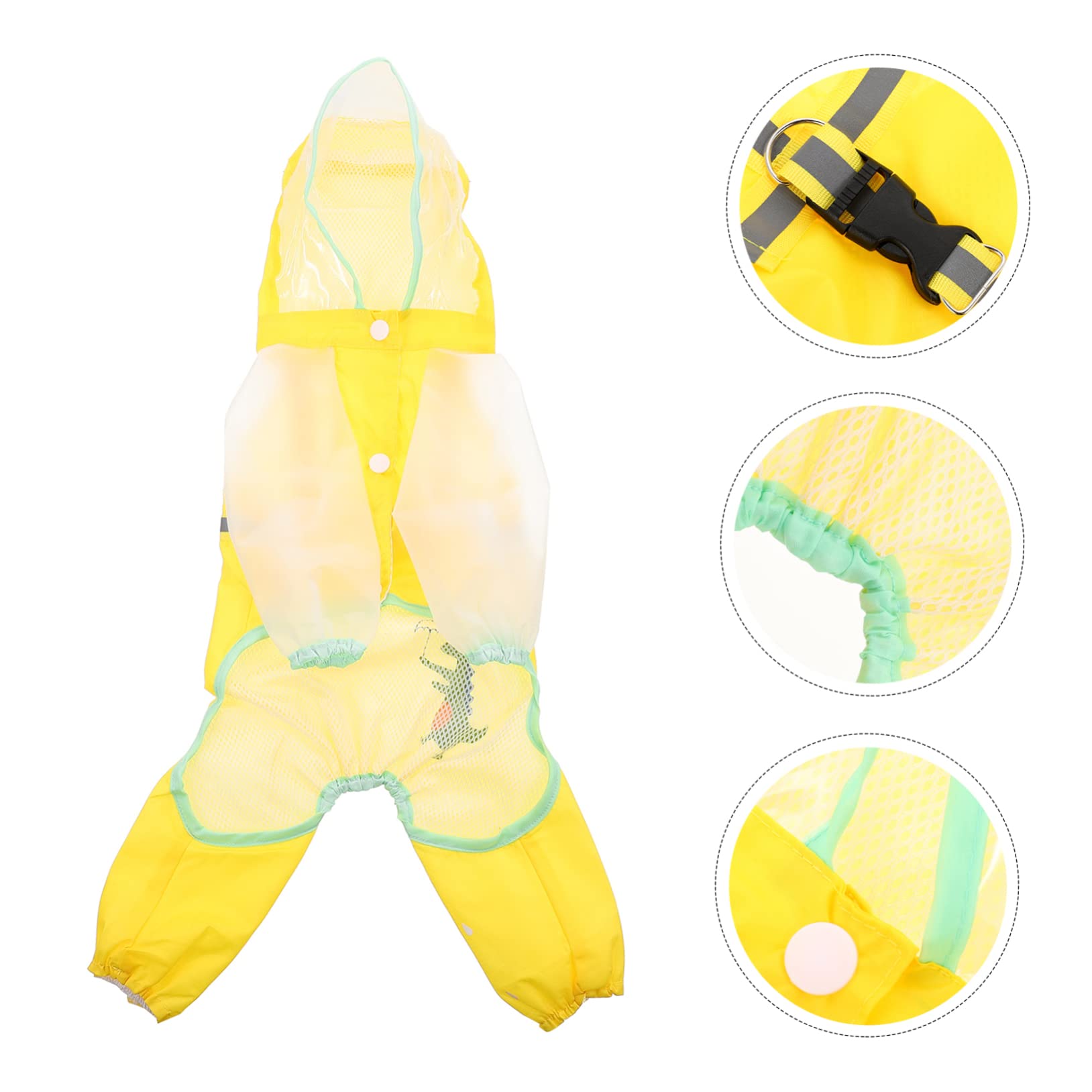 Manteaux de Pluie pour Chien imperméables, imperméable pour Chien, 5 pièces imperméable réfléchissant pour Chien en Taffetas de Polyester Fournitures pour Anima