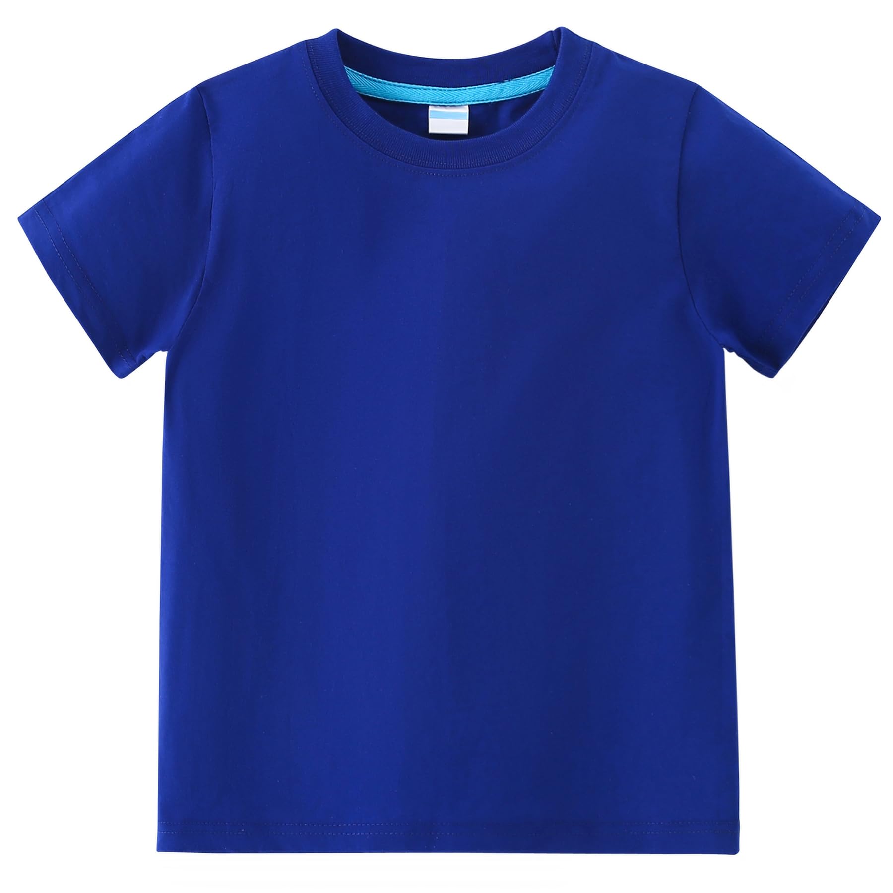 AIWUHE Toddler T Shirts Cotton Summer Tshirts Boys Girls Basic Tee Undershirts Short Sleeve Clothes Crew Neck Shirts 2-7Y