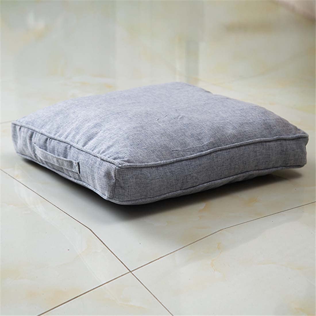 ping bu 10cm Thick Chair Seat Pads 45x45/50x50cm,Soft Booster Cushion Seat Pad Cotton Filling Chair Seat Cushions for Home Floor Office (60 * 60cm,Grey)