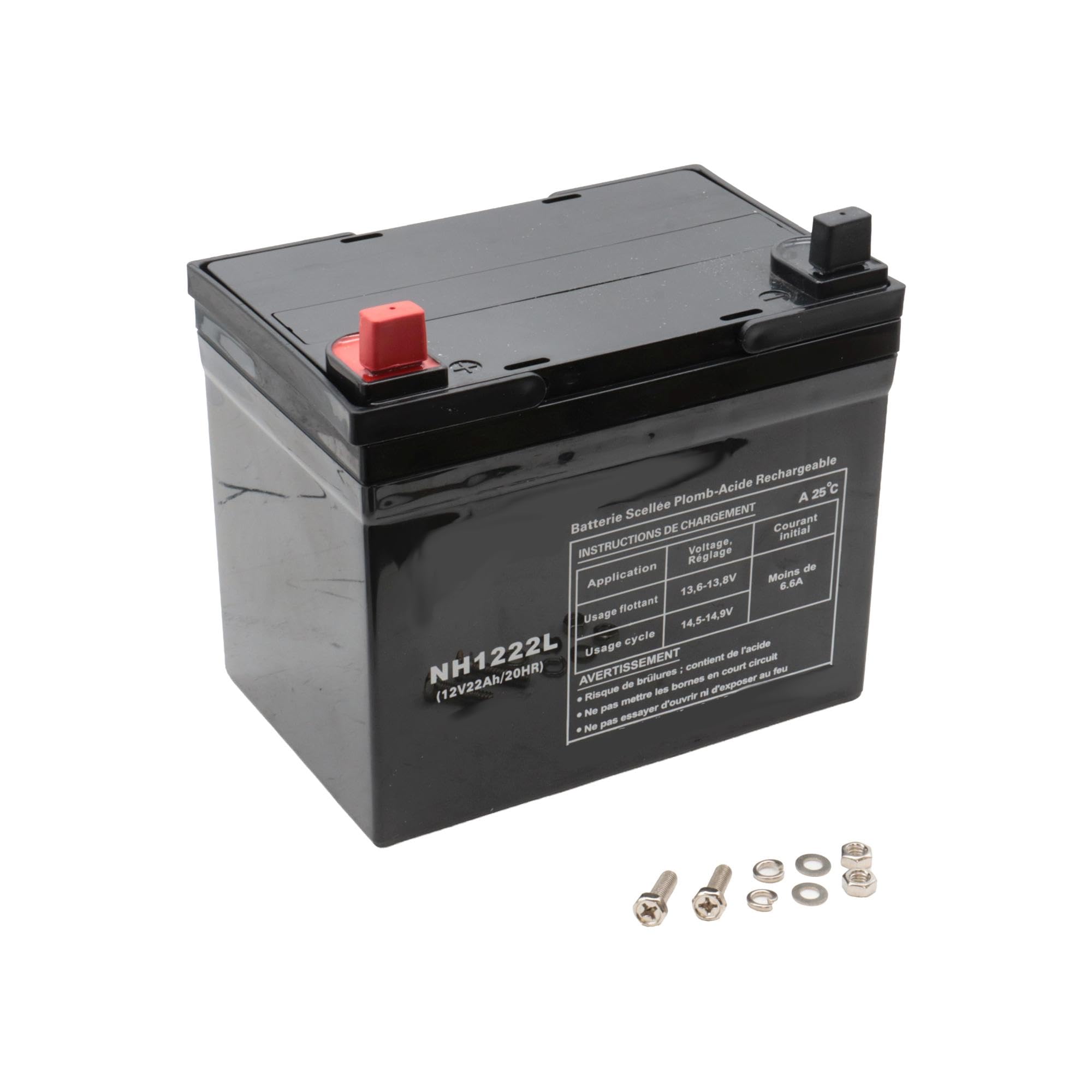 SECURA Batterie 12V 22Ah (+ pôle gauche) compatible avec Stiga Park 12 13-1218-84 (1991) Tracteur de pelouse