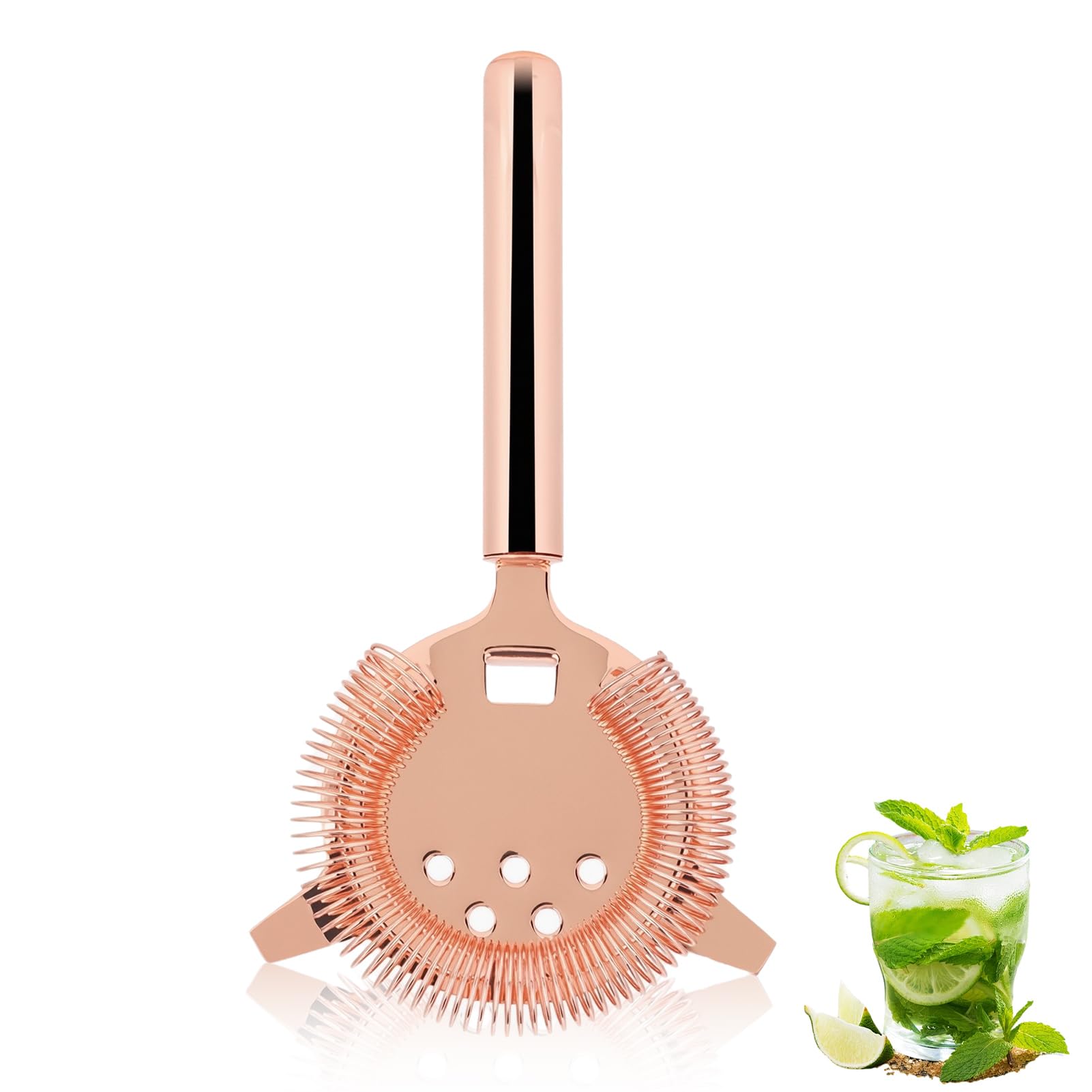 Passoire à Cocktail En Acier Inoxydable - Filtre à Glace Pour Shaker - Accessoire Bar Professionnel - 11