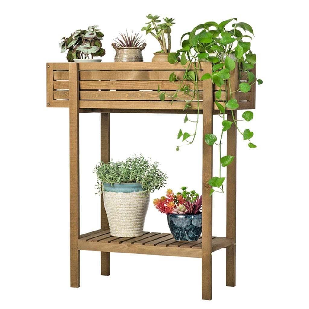 Étagère de fleurs en bois blanc de qualité supérieure pour terrasse